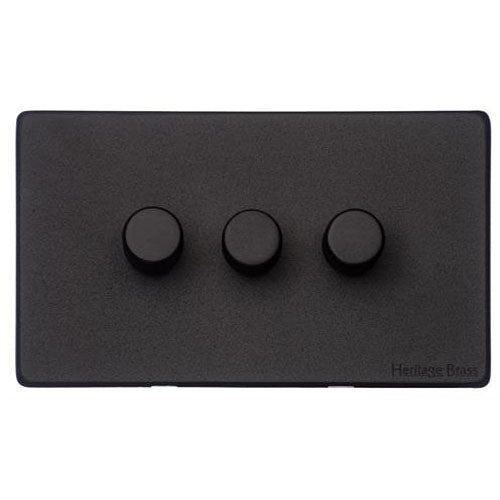 Vintage Range-Matt Black-3G Multi Location Secondary Dimmer