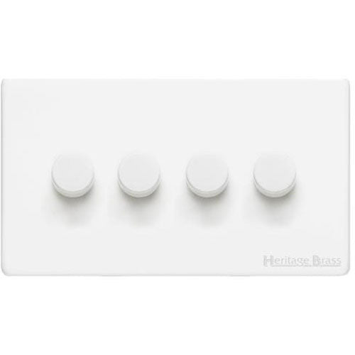 Vintage Range-Gloss White-4G Multi Location Secondary Dimmer