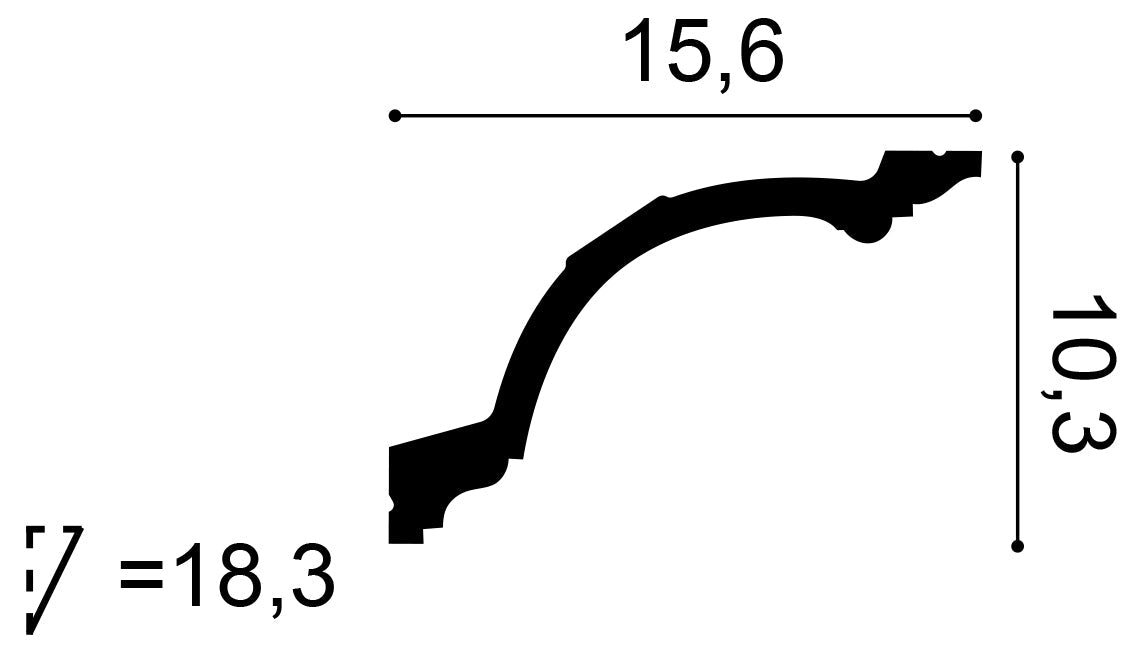 C217F- Flexible Cornice Moulding