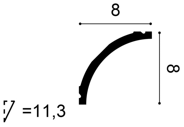 C240F- Flexible Cornice Moulding