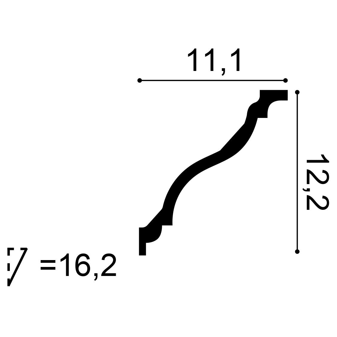 C373F- Flexible Concealed Light Moulding
