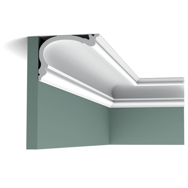 Orac Decor,Orac Decor- C321F-Cornice Moulding Flex 200x5.0x9.9   (cm) £34.12 /m,Cornice Moulding