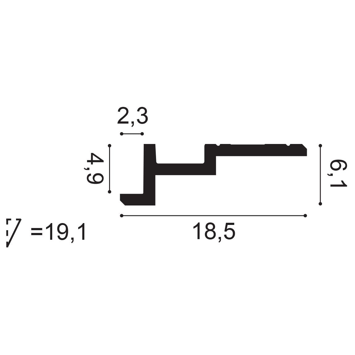 C396- Concealed Light Moulding