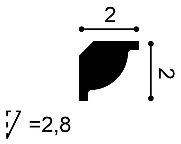 CX123F- Flexible Cornice Moulding