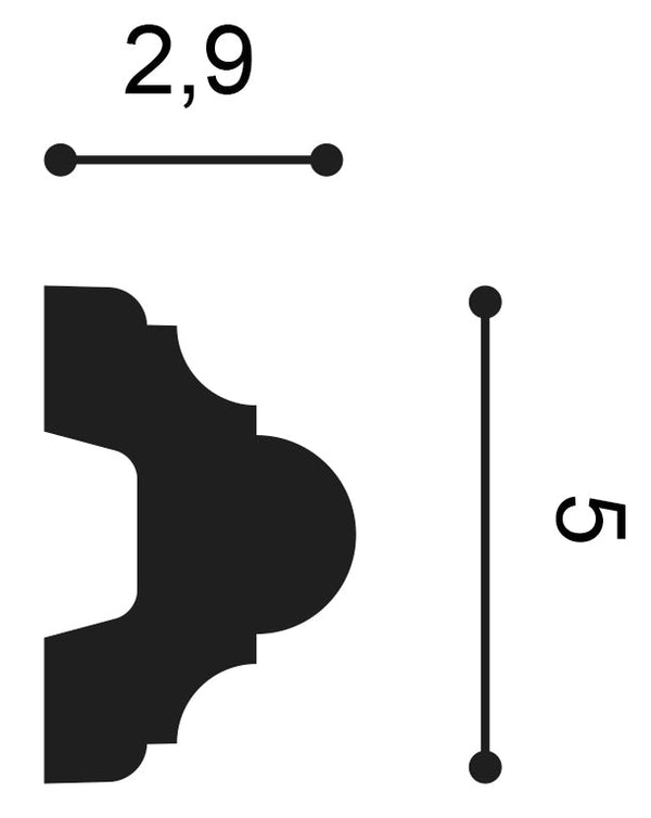 P4020F- Flexible Wall Moulding