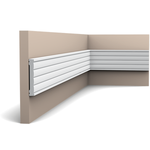 Orac Decor,Orac Decor- P5020F-Wall Panel Moulding Flex  200x1.3x9.1   (cm) £33.775 /m,Wall Moulding