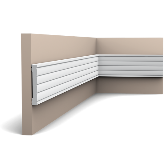 Orac Decor,Orac Decor- P5020F-Wall Panel Moulding Flex  200x1.3x9.1   (cm) £33.775 /m,Wall Moulding