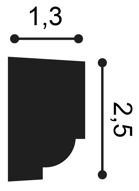 P9050F- Flexible Wall Moulding