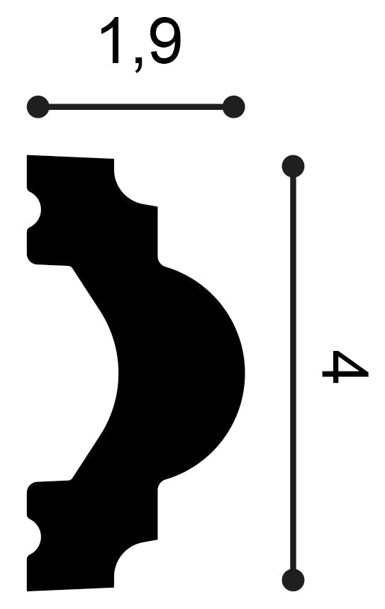 PX120F- Flexible Wall Moulding