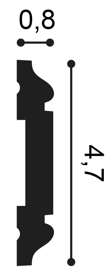 PX144F- Flexible Wall Moulding