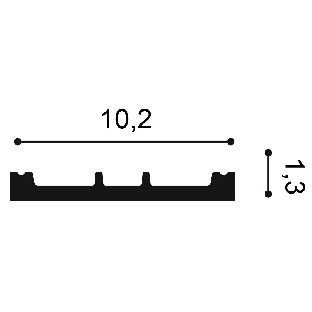 SX163F- Flexible Wall Moulding