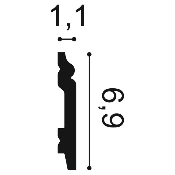 SX165F- Flexible Skirting Board