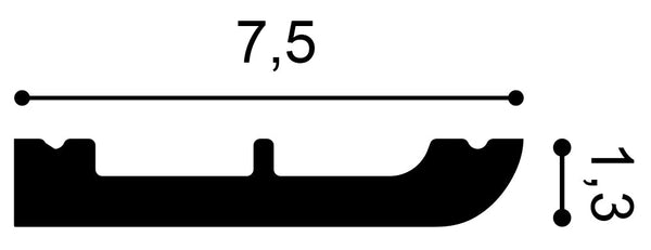 SX183F- Flexible Cornice Moulding